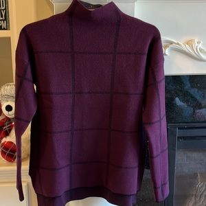 Max Studio Comfy Classy Pullover Business Casual Sweater Plaid